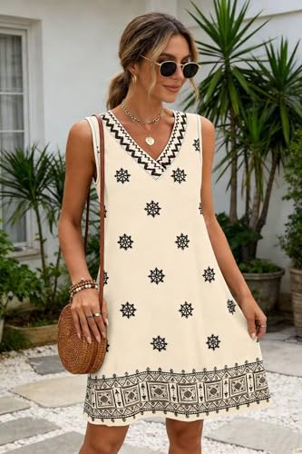 WIHOLL Summer Dresses for Women Beach Vacation Clothes Sundress Dress Hawaiian Boho Dresses Fashion Travel Cruise Outfits