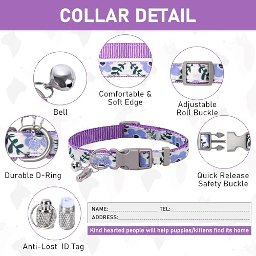 GAMUDA Small Dog Harness Collar and Leash Set, Step in No Chock No Pull Soft Mesh Adjustable Dog Vest Harnesses Plaid Refl...