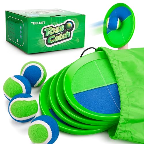 Toss and Catch Ball Set Upgraded - Kids Toys Beach Toys Baseball Games - Sturdy & Water-Resistant Great for Outdoor Pool Y...