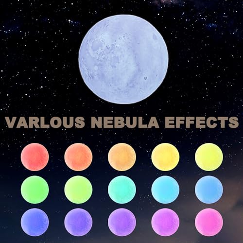 Moon Lamp Upgrade 16 Colors, Moon Light Gifts for Girls Boys Kids Women Birthday, Teen Gifts Trendy Stuff, Cool Astronomy ...