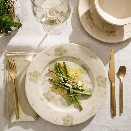 Bloomhouse - 2 Time Oprah's Favorite Things - Made in Portugal Hand Painted Dinnerware Set - Porto Petals 12 Piece (Servic...