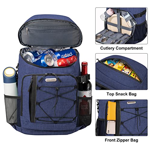HXLGMD Backpack Coolers Insulated Leak Proof 30 Cans, Soft Sided Insulated Cooler Bags Ice Chest Backpack for Beach Travel...