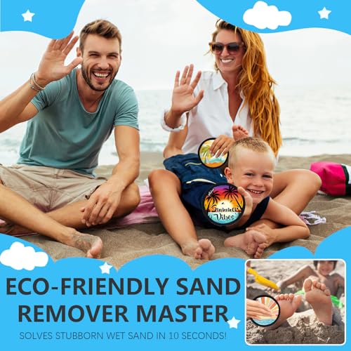 Sand Remover for Beach Cleaner Eraser for Family Wipe Off Mitt Duster Brush Vacation Trip Hawaii Honeymoon Essential Gift ...