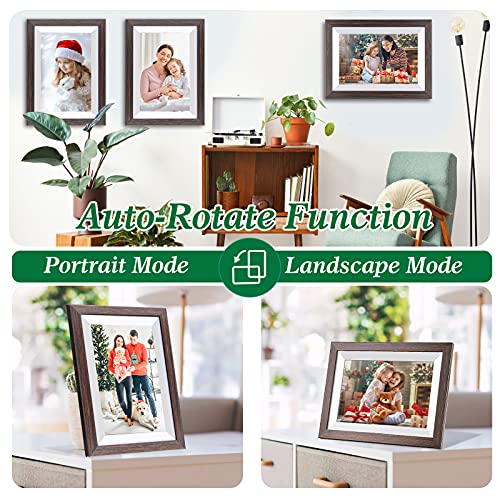 Frameo 10.1 Inch WiFi Digital Picture Frame with Frameo App, IPS Touch Screen HD Electronic Digital Photo Frame, Share Pho...
