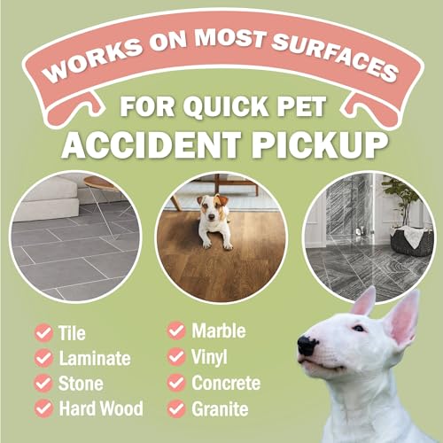 Sprinkle & Sweep: Pet Mess & Odor Cleanup - 15oz Bag - Dog Accident & Mess Clumping Powder, Remove Pee-Poop-Vomit from Har...