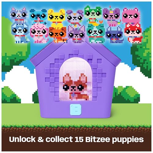 BITZEE, Doghouse Interactive Toy with 15 Puppies Inside, 3D Playroom, Reacts to Touch, Digital Pet Kids Toys for Girls & B...