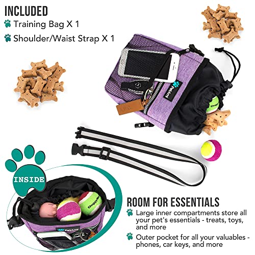 PetAmi Dog Treat Pouch, Pet Treat Pouch for Training, Dog Walking Bag Holder for Kibbles, Pet Food Toy, Dog Trainer Essent...
