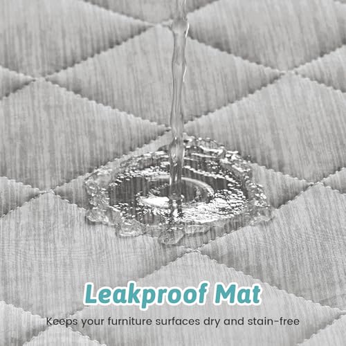 COZY KISS Extra Large Dog Cooling Mat 52"x82" Q-Max>0.4, Waterproof & Leakproof Pet Bed Cover, Non-Slip Cooling Dog Blanke...