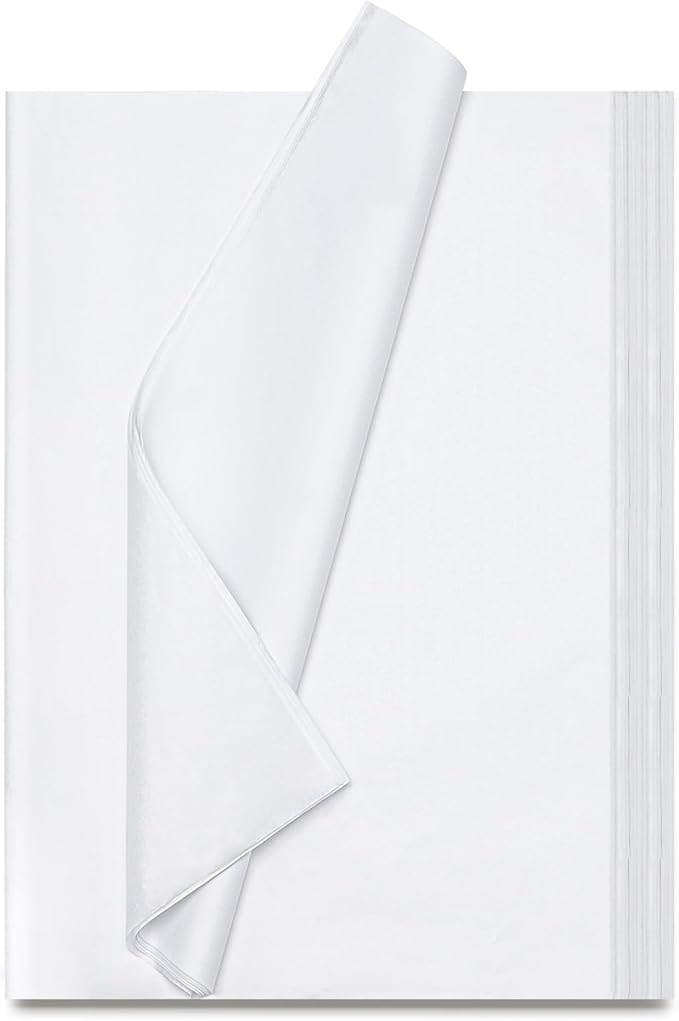 Simetufy White Tissue Paper for Gift Bags, 115 Sheets of 14 x 20 Inches White Wrapping Paper, Gift Wrapping Tissue Paper B...