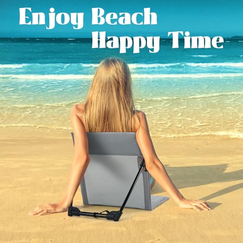 Karenhi 2 Pcs Foldable Poolside Chairs Portable Beach Chair Folding Poolside Chairs for Edge of Pool for Adults Traveling...