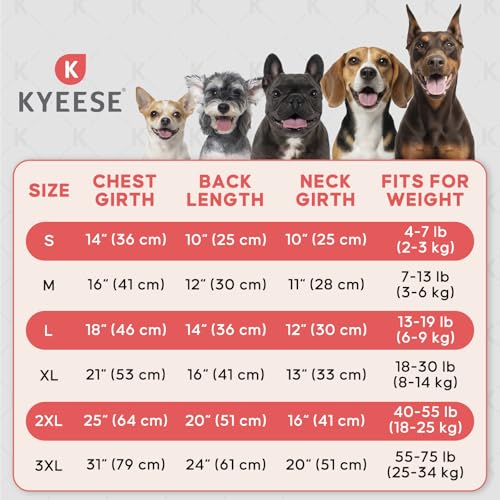 KYEESE 2 Pack Sun Protection Dog Shirts Quick Dry Soft Stretchy Dog T-Shirts with Reflective Label Tank Top Sleeveless Ves...