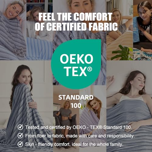 Ailemei Direct Cooling Throw Blanket with Double Sided Cold Effect, Lightweight Breathable Summer Coastal Theme Bed Blanke...