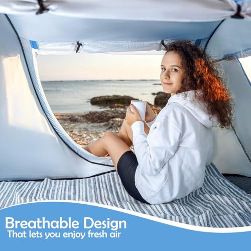 Abco Tech Pop Up Tent - Portable Tent for Camping 2 Person Pop Up with Double Doors - Water-Resistant and UV Protection - ...