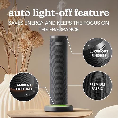 Homedics SereneScent Waterless Essential Oil Diffuser, Cordless Rechargeable Aromatherapy Diffuser for Home, Large Room Sc...