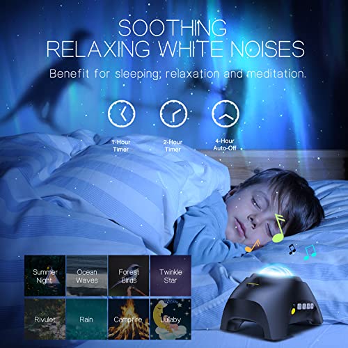 Northern Galaxy Light Aurora Projector with 33 Light Effects, LED Star Projector for Bedroom Nebula Lamp, Remote Control, ...