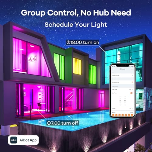 Linkind Smart Light Bulbs, Smart Bulb That Work with Alexa & Google Home, LED Light Bulbs Color Changing, 104 Preset Scen...