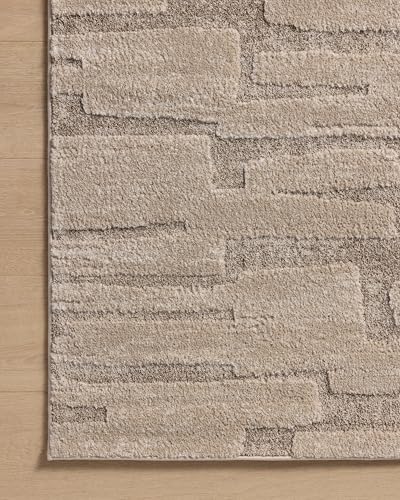 Loloi Amber Lewis Monty Collection MOT-04 Taupe/Beige 2'-7" x 4', .50" Pile Height, Area Rug