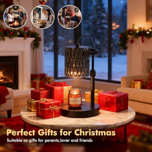 WYghyronic Candle Warmer Lamp with Adjustable Height & Timer - 4-Level Dimmable Wax Warmer for Jar Candles, Includes 2 Bul...