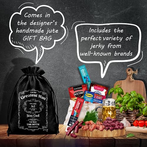 Beef Jerky Gift Baskets For Men - Meat And Cheese Gift Baskets, Birthday Gifts For Men Who Have Everything With Beef Jerky...