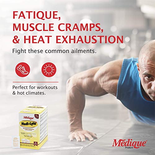 Medique Medi-Lyte Electrolyte Replenisher, Fast Relief from Heat, Stress, Fatigue, and Muscle Cramping, Easy to Swallow Ta...
