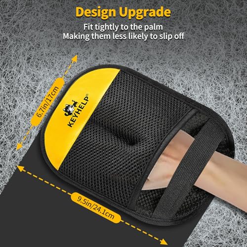 KEYHELP Pet Hair Removal Glove for Dogs & Cats, Newly Upgraded Reusable Electrostatic Pet Hair Glove, Magic Brush Pet Hair...