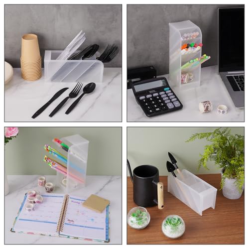 NiHome Plastic Cosmetic Display Case, Vertical & Horizontal Multi-Purpose Storage, Space-Saving Vanity or Bathroom Counter...