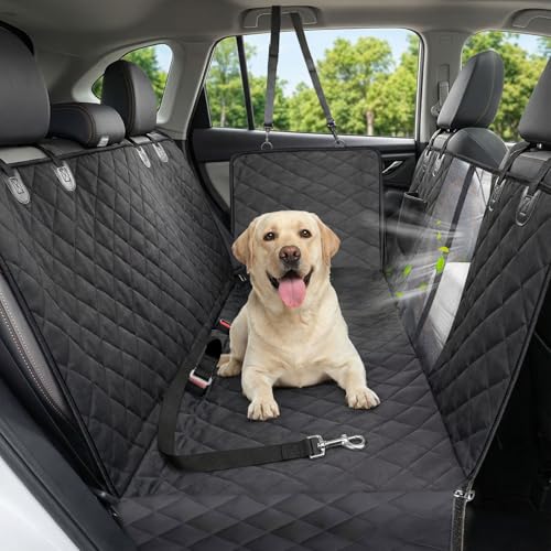 Dog Car Seat Cover, 600D Heavy Dute Durable Car Seat Cover for Dogs Pets, 100% Waterproof Scratch Proof Nonslip Dog Hammoc...
