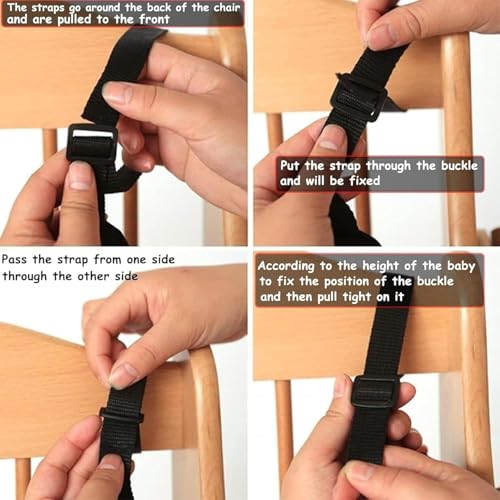 Universal 5 Point Harness Baby Seat Belt, Adjustable Harness Baby Safety Strap, Safety Child Seat Belt with 5 Pad for High...