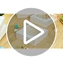 TOMNK 60pcs Cookie Boxes, 8x8x2.5 Inches Bakery Boxes with 2 Style Windows for Chocolate Strawberries, Pie, Pastry, Desser...