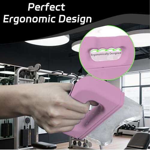 BiSUAN Extra-Large Silicone Ice Roller for Face and Body – Handheld Massager Reduces Puffiness, Soothes Sore Muscles, Reli...