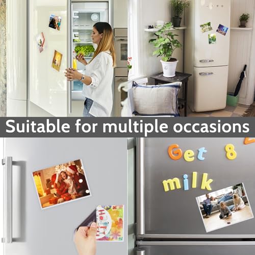 vivinin Picture Frame, 12 Pack 5x7 Magnetic, White Border, Reusable, Waterproof, Perfect Display Frame