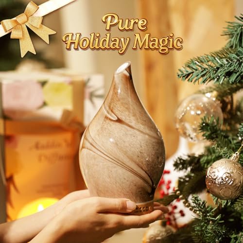 Porseme 150ml Essential Oil Diffuser Glass Color Changing Aroma Air Diffusers Aromatherapy Ultrasonic Cool Mist Humidifier...