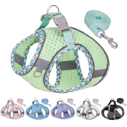 JOYPAWS Step in Dog Harness and Leash Set, No Pull Escape Proof Vest Harness with Soft Diamond Mesh and Reflective Bands, ...