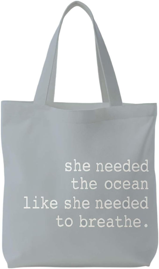 Likjad Regular Canvas Bag, Summer Beach Tote Bag for women,Reusable Grocery Shopping Bags