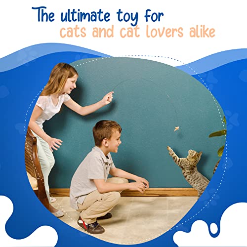 Cat Dancer Interactive Cat Toy - Fun and Fitness for Your Furry Friend - Engaging Paper Roll Attached with 30 Inches Flexi...