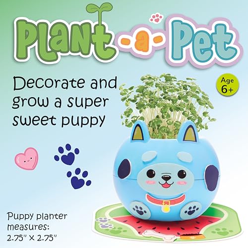Creativity for Kids Plant-A-Pet: Puppy Toys for Girls - Mini Gifts and Easter Basket Stuffers for Girls, Arts and Crafts f...