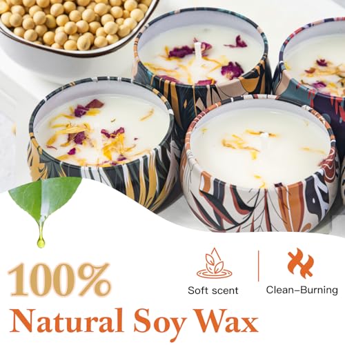 16 Pack Soy Wax Scented Candle Gift Set, Bulk Value Aromatherapy Candles with Fresh Green, Sea Salt & Sage, Coconut Vanill...