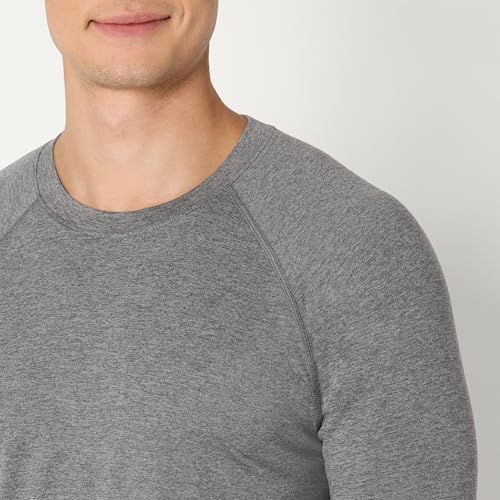 Amazon Essentials Men's Athletic Soft Performance Lightweight Long Sleeve Gym Workout Shirt