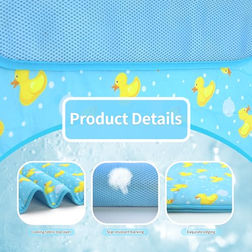 DELIFUR Cat Cooling Mat- Pet Cooling Mat Outdoor for Dogs Self Cooling Pad for Kitten Cat Puppy Machine Washable (Small, B...