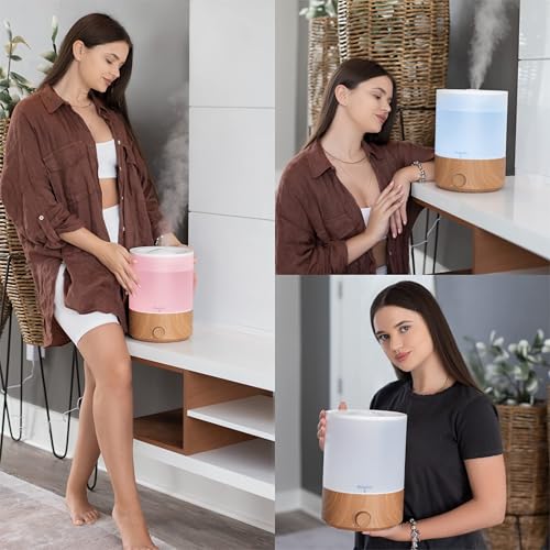 BlueHills Premium 4000 ML XL Essential Oil Diffusers - 70 Hour Run Aromatherapy Diffuser & Air Humidifier Mist for Large R...