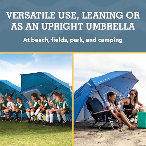 Sport-Brella Super-Brella SPF 50+ Sun and Rain Canopy Umbrella for Camping, Beach and Sports Events