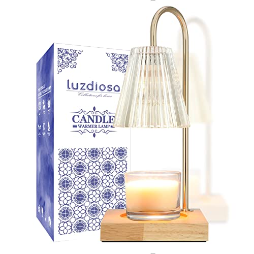 luzdiosa Candle Warmer Lamp with Timer, Vintage Electric Candle Lamp Warmer, Mothers Day Presents for Mom, House Warming D...