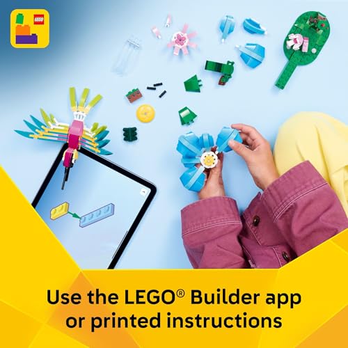 LEGO Creator 3 in1 Wild Animals: Colorful Hummingbird Building Toy for Girls, Boys, & Kids, Ages 8+ - Build a Bird, Butter...