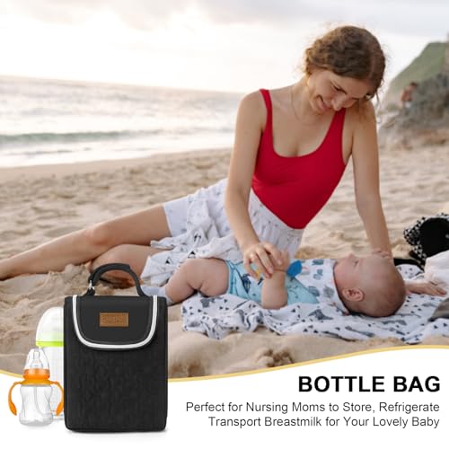 Accmor Breastmilk Cooler Bag, Insulated Baby Bottle Cooler Tote Bags for Nursing Mom Daycare, Portable Breast Milk Cooler ...