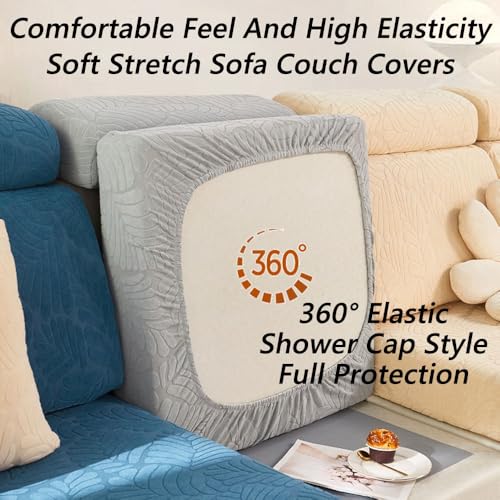 VFUX Soothing Home Sofa Covers, Sofa Hero Covers, Wear-Resistant Universal Couch Covers Washable Stretch Sectional Couch C...