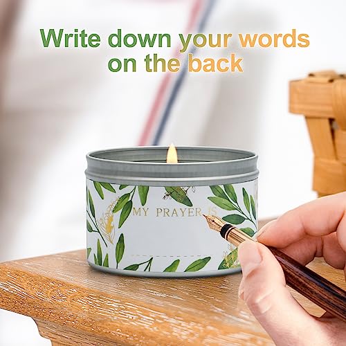 Sage Candle Gift Set, 4 Pack Natural Soy Wax White Sage Smudge Kit with Healing Crystals for House Cleansing Negative Ener...