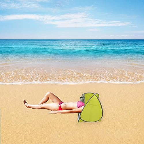 RXQNN Small Pop Up Beach Tent Portable Head Tent, Pet Shade Canopy with Breathable Meshed Window for Dogs/Cats (Light Green)