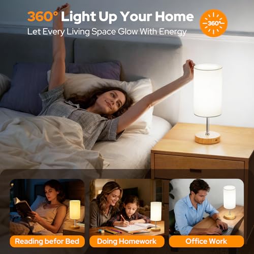 10000 Lux Light Therapy Lamp, Full Spectrum &UV-Free Happy Lamp, Sun Light Therapy Lamps with Remote, 3 Color Temperatures...
