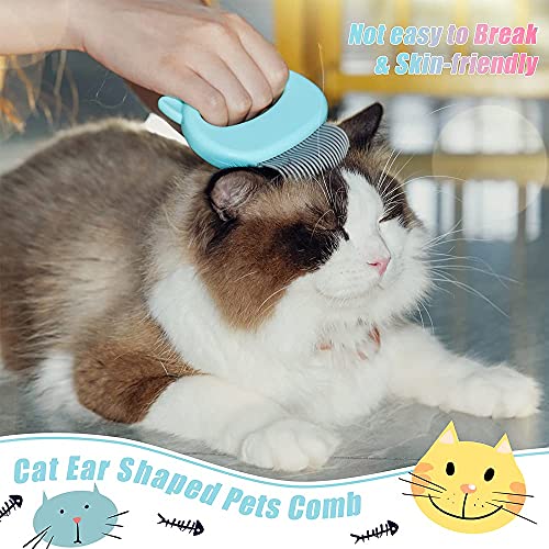Cat Comb Pet Short Long Hair Removal Massaging Shell Comb Soft Deshedding Brush Grooming And Shedding Matted Fur Remover M...