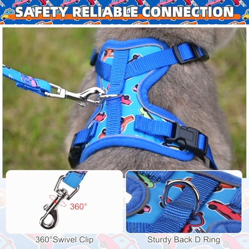KOOLTAIL Cat Harness and Leash Set, Escape Proof for Safe Walking & Travel, Reflective Comfortable Easy Control Adjustable...